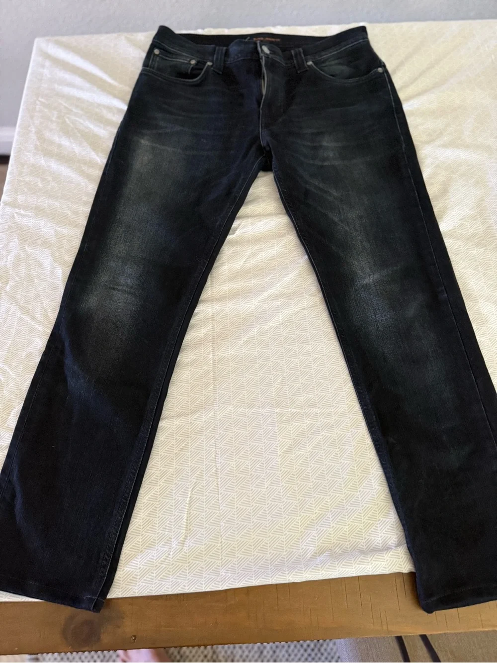 Nudie Jeans Slim Straight Black Wash Jeans